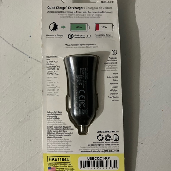 Scosche Revolt Quick Charge Car Charger - Picture 2 of 2